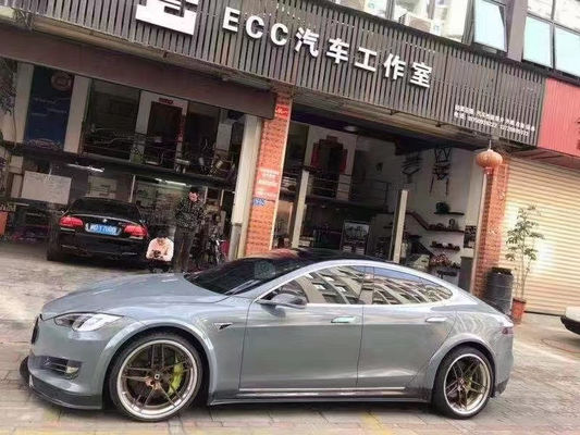 판매 모델 S 탄소 섬유 체격 키트 모델 S 넓은 체격 탄소 섬유 앞 껍질 후방 확산 스포일러
