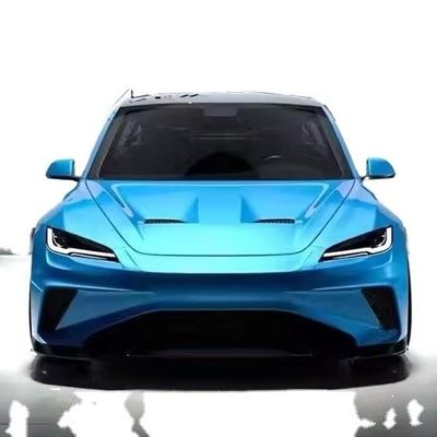 2024 수리 테슬라 보디 키트 탄소섬유 모델 3 스포일러 로봇 스타일 앞뒤 배머