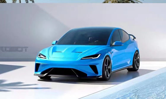 2024 수리 테슬라 보디 키트 탄소섬유 모델 3 스포일러 로봇 스타일 앞뒤 배머