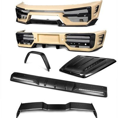 메르세데스 W464 G500 G63 카시 키트 W464 G500 G63 업그레이드 된 Paktechz 스타일 앞뒤 배머 후드