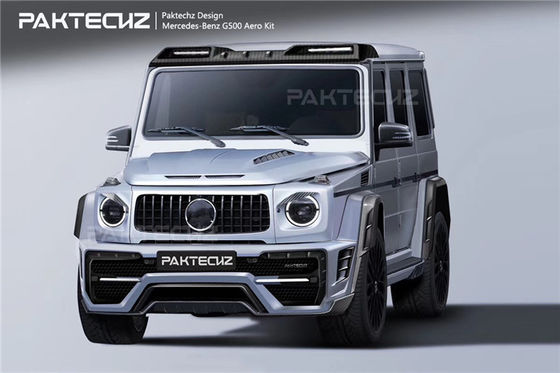 메르세데스 W464 G500 G63 카시 키트 W464 G500 G63 업그레이드 된 Paktechz 스타일 앞뒤 배머 후드