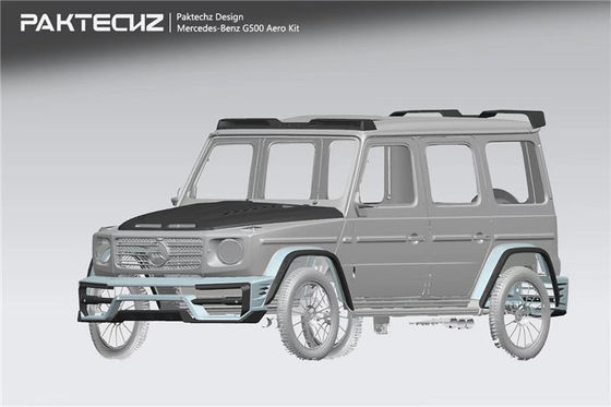 메르세데스 W464 G500 G63 카시 키트 W464 G500 G63 업그레이드 된 Paktechz 스타일 앞뒤 배머 후드