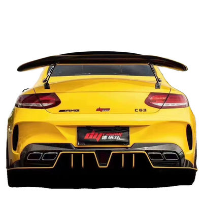 메르세데스 C63 쿠페 탄소섬유 스포일러 W205 C63 C63S 업그레이드 된 IMP 스타일 GT 꼬리 스포일러