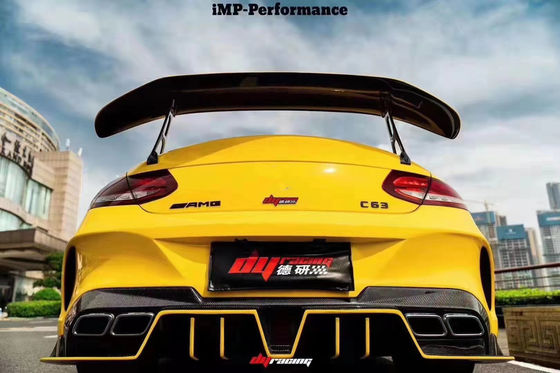 메르세데스 C63 쿠페 탄소섬유 스포일러 W205 C63 C63S 업그레이드 된 IMP 스타일 GT 꼬리 스포일러