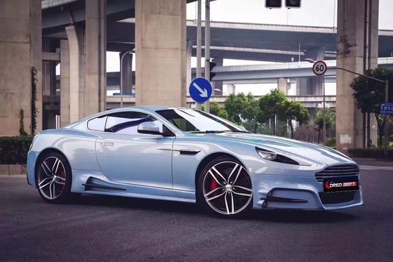 아스톤 마틴 DB9 보디 키트 DB9 업그레이드 MSY 스타일 앞뒤 배머 사이드 스커트 탄소 섬유 보디 키트