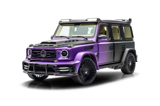 메르세데스 W464 G500 G63 탄소 섬유 바디 키트 W464 업그레이드 된 MSY P920 스타일 앞뒤 배머 스포일러 후드 바디 키트