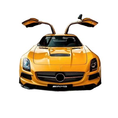 메르세데스 SLS R197 탄소섬유 바디 키트 SLS 업그레이드 블랙 시리즈 스타일 앞뒤 배머 스포일러 후드