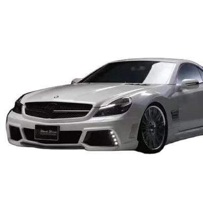 메르세데스 SL R230 와이드 보디 키트 SL R230 업그레이드 된 WD 스타일 앞 및 뒷 배머 스포일러 와이드 보디 키트