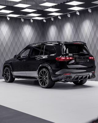 메르세데스 X167 GLS450 탄소섬유 보디 키트 GLS 업그레이드 BS 스타일 앞 입술 확산 스포일러 와이드보디 키트