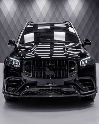 메르세데스 X167 GLS450 탄소섬유 보디 키트 GLS 업그레이드 BS 스타일 앞 입술 확산 스포일러 와이드보디 키트