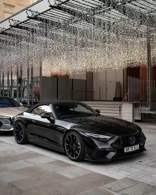 SL63 메르세데스 벤츠 SL 보디 키트 2015 - 2016 BS 스타일 후드 스포일러 앞 입술 확산기