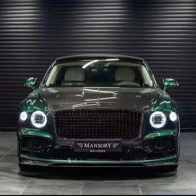 벤틀리 플라잉 스퍼 탄소 섬유 바디 키트 플라잉 스퍼 업그레이드 MANSORY 스타일 앞 입술 확산기 스포일러 후드 바디 키트