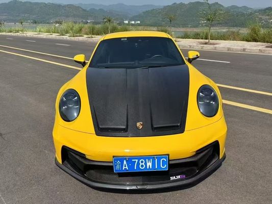 포르쉐 992 탄소섬유 바디 키트 992 GT3 스타일 앞뒤 배머 사이드 스커트 스포일러 후드