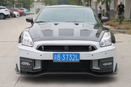닛산 GTR 탄소섬유 바디 키트 GTR r35 업그레이드 2024nismo 스타일 앞뒤 배머 스포일러 후드 펜더